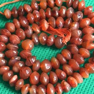 Carnelian beads 5X3mm
